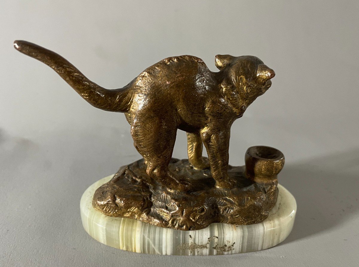 Bronze Cat Claude Edouard Forgeot1826-1888-photo-2