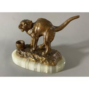 Chat en bronze Claude Edouard Forgeot1826-1888