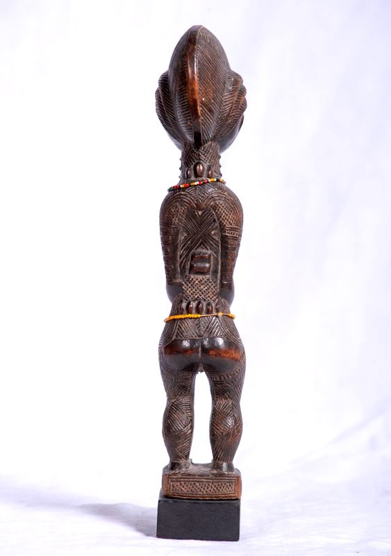 Baoule Culture, Ivory Coast, Late 19th - Early 20th - Feminine Statuette-photo-2