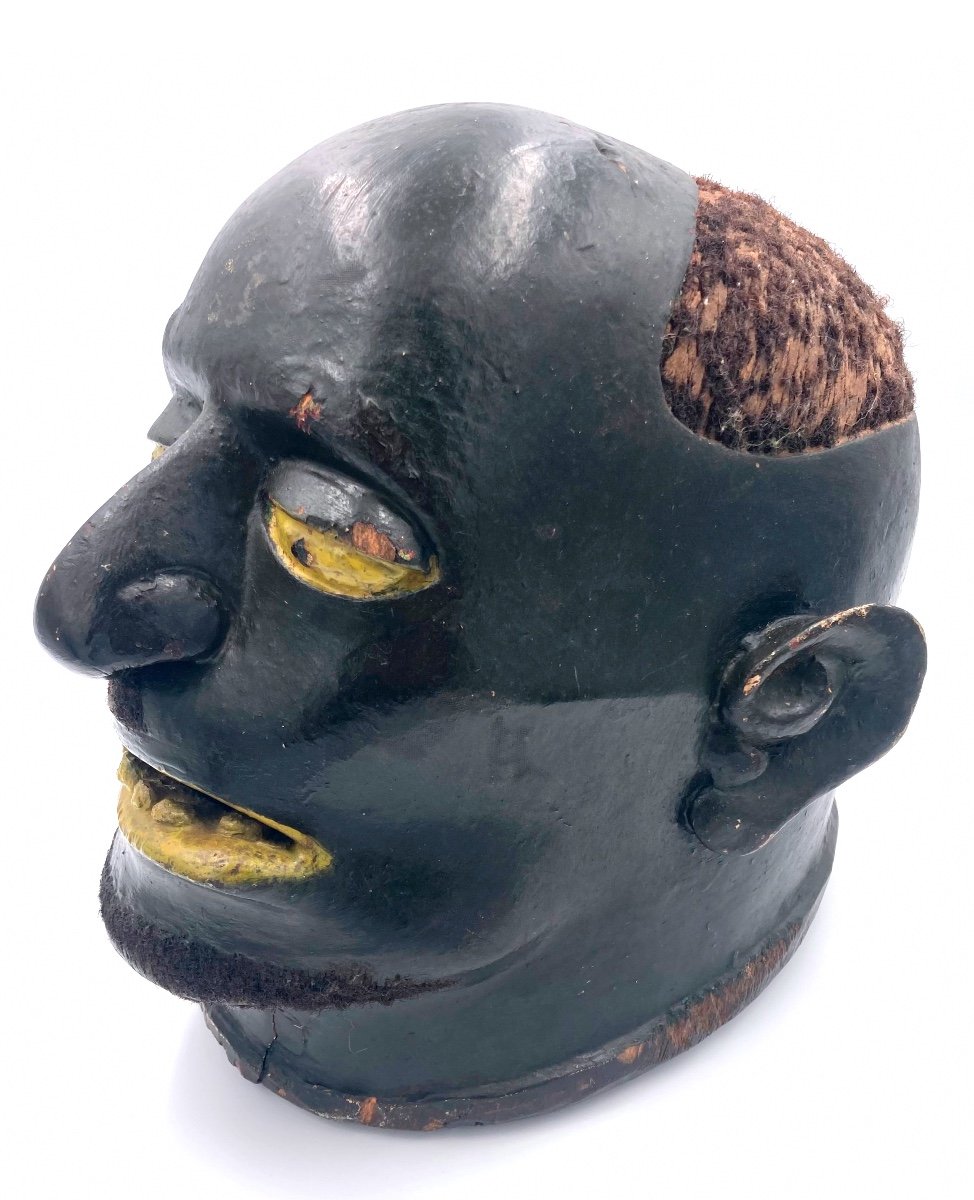 Tanzanie, Mozambique, Culture Makonde - Masque Heaume Lipiko En Bois, Pigments Et Cheveux-photo-1