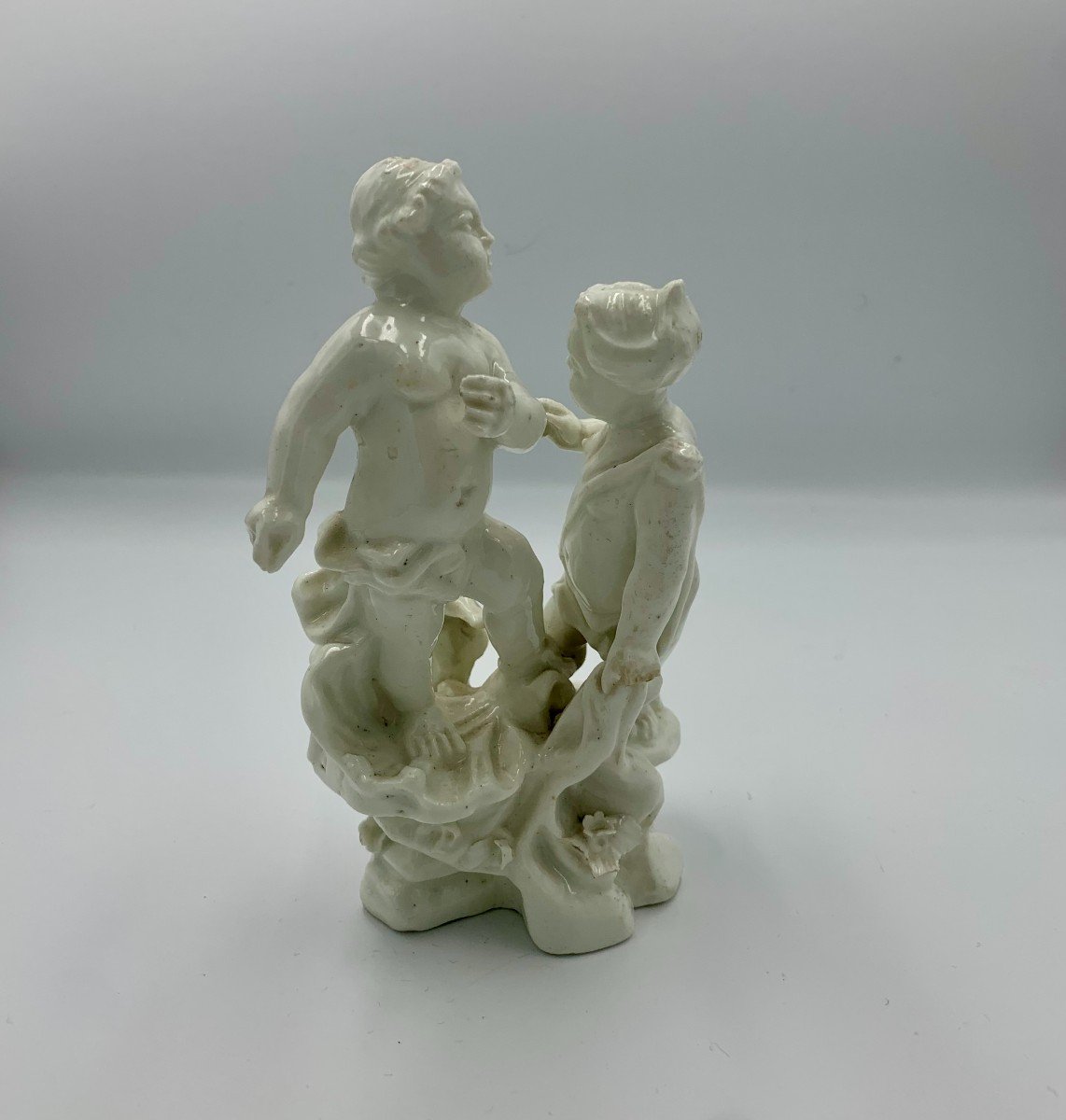  Soft Porcelain Group From Orléans - Ares And Venus - 18th Century -photo-1