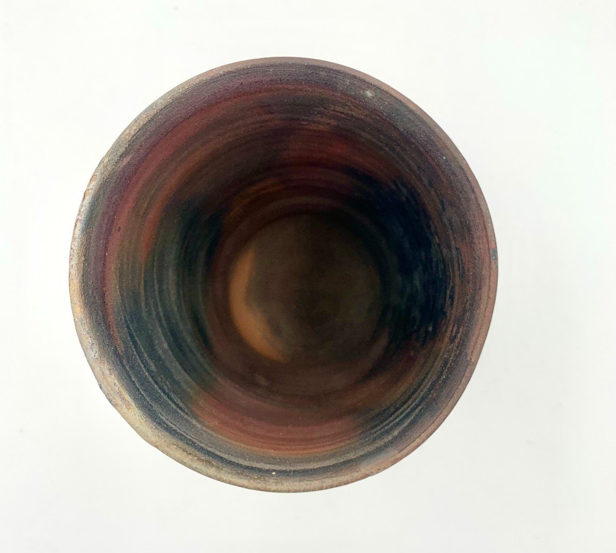 Glazed Ceramic Vase In Brown Tones - Contemporary School  - 20th Century-photo-4