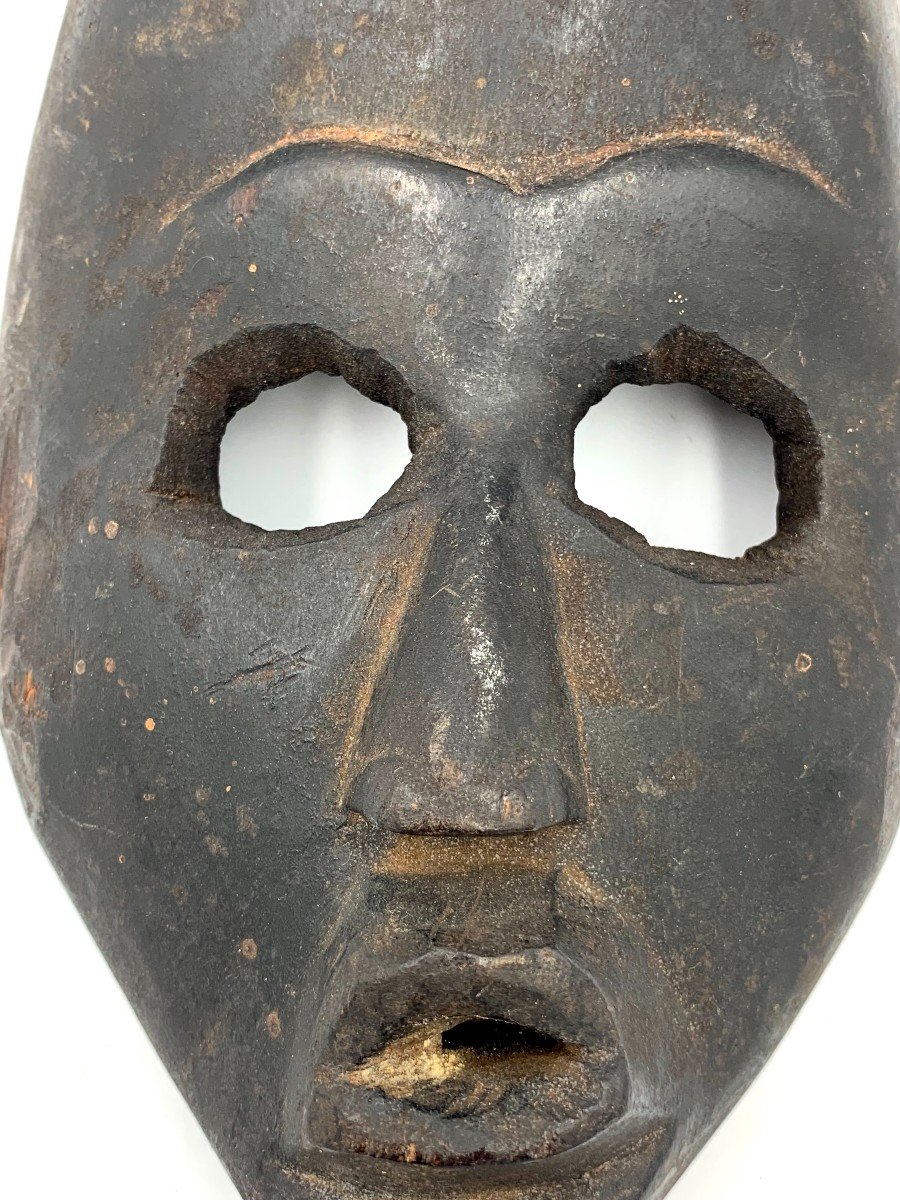 Dan Mask - Wood With Black Patina - Ivory Coast-photo-3