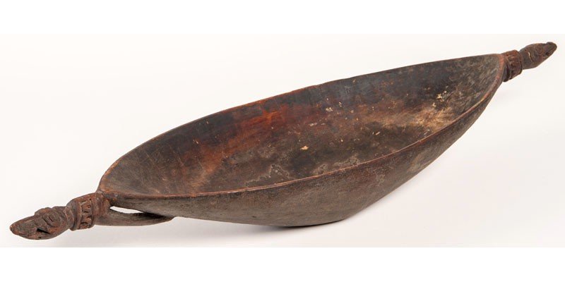 Culture Sepik, Océanie – Coupe en bois en forme de pirogue