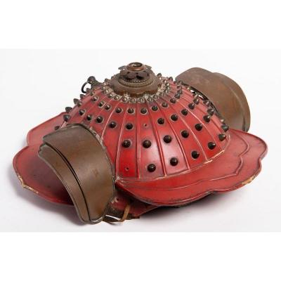 Kaji Kabuto - Rare casque Hoshibachi d'un pompier samouraï, Japon, fin de l'ère Edo ou ère Meiji