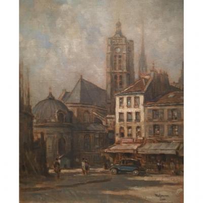 Louis Willaume (1874-1949), Saint-laurent Church In Paris