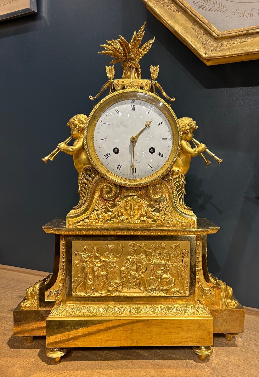 Pendule d'époque directoire "Cérès"