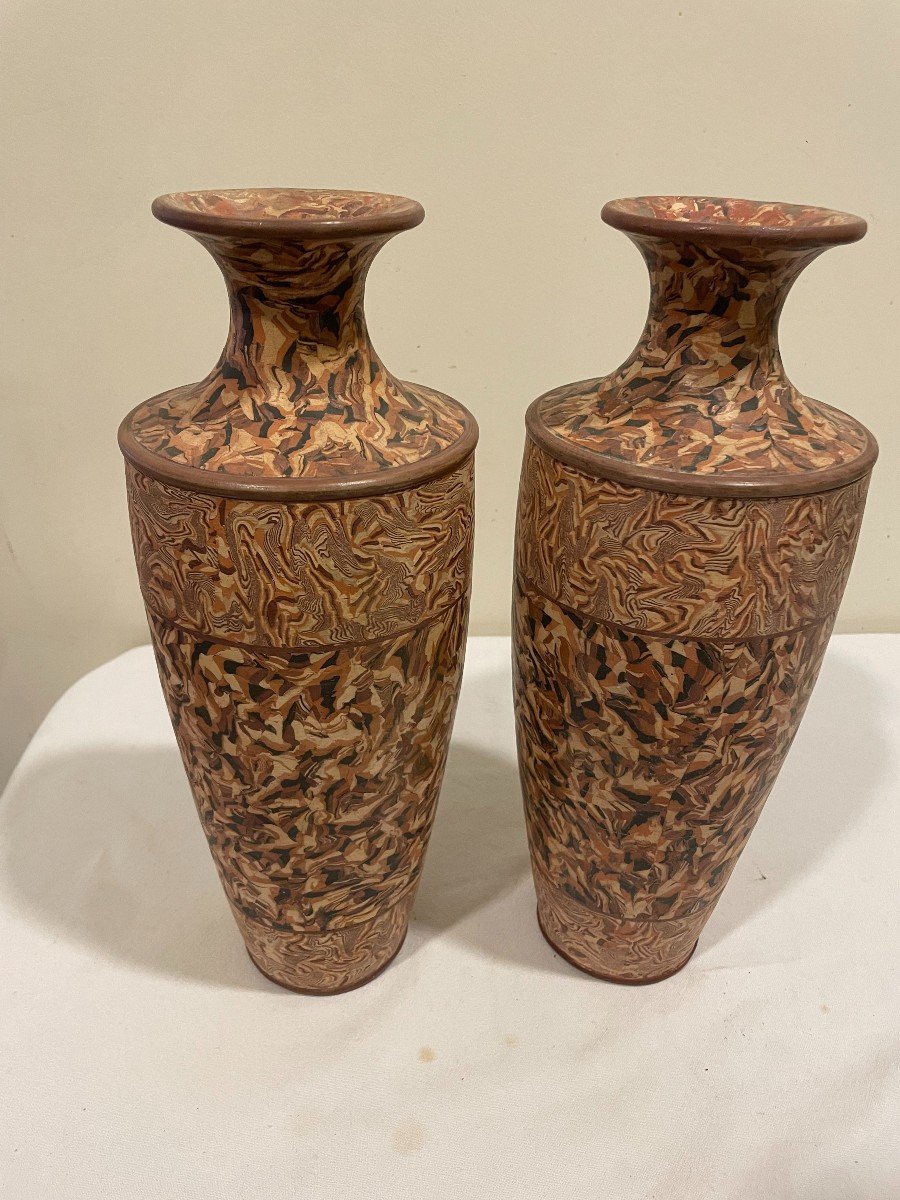 Pair Of Pichon Uzés Vases-photo-3