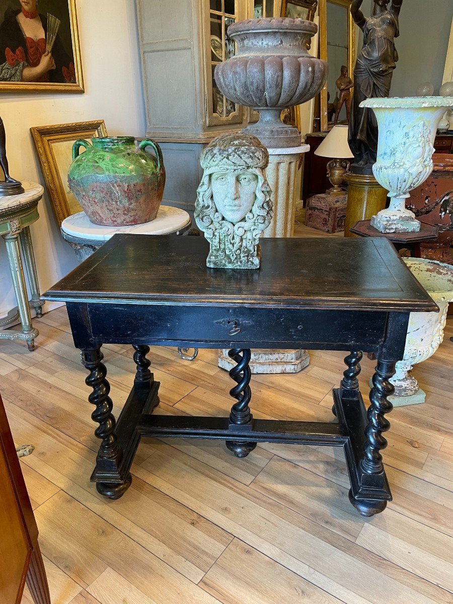 Table  Louis XIII En Bois Norci