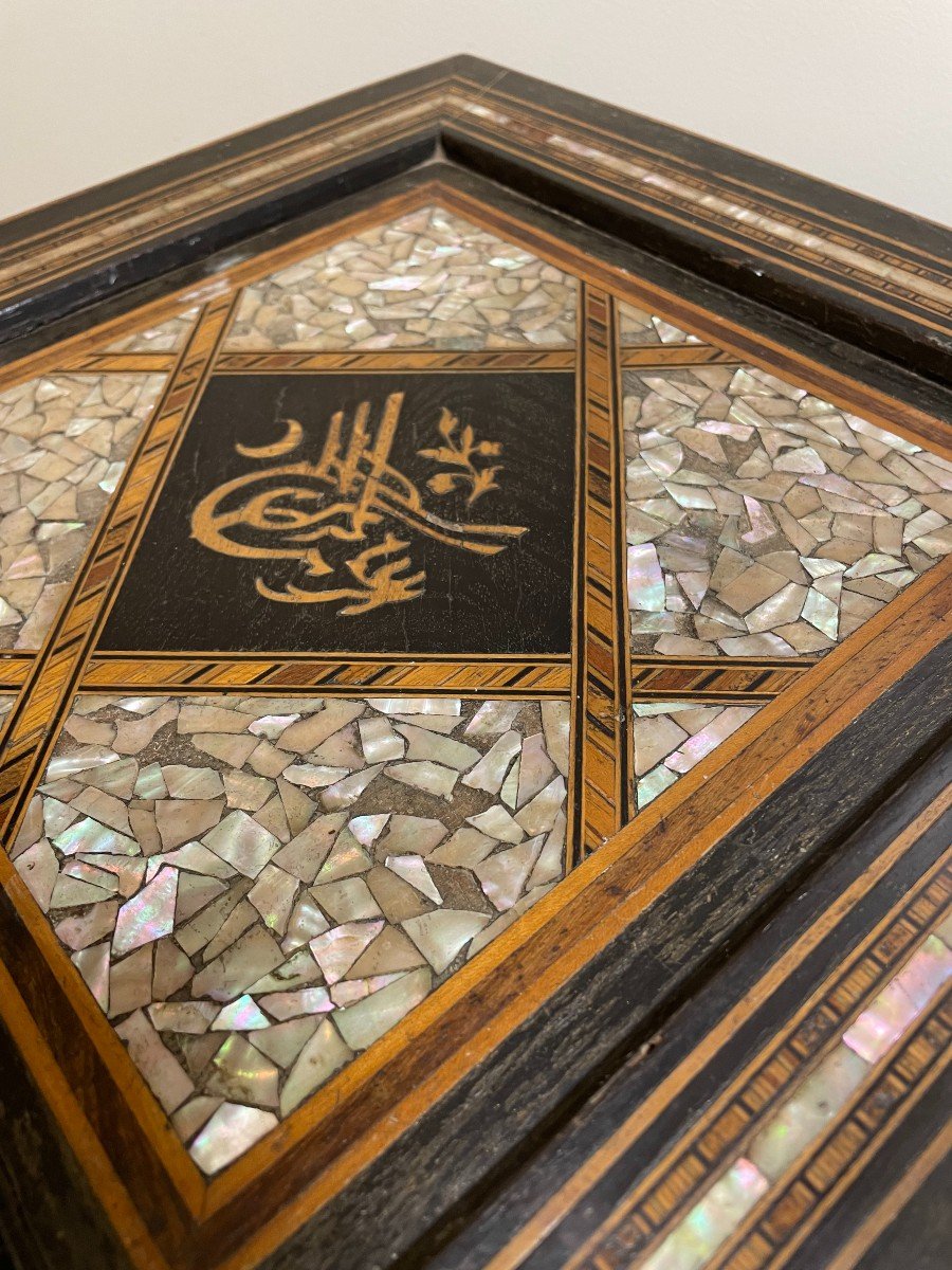 Orientalist Coffee Table, 1910s-photo-2