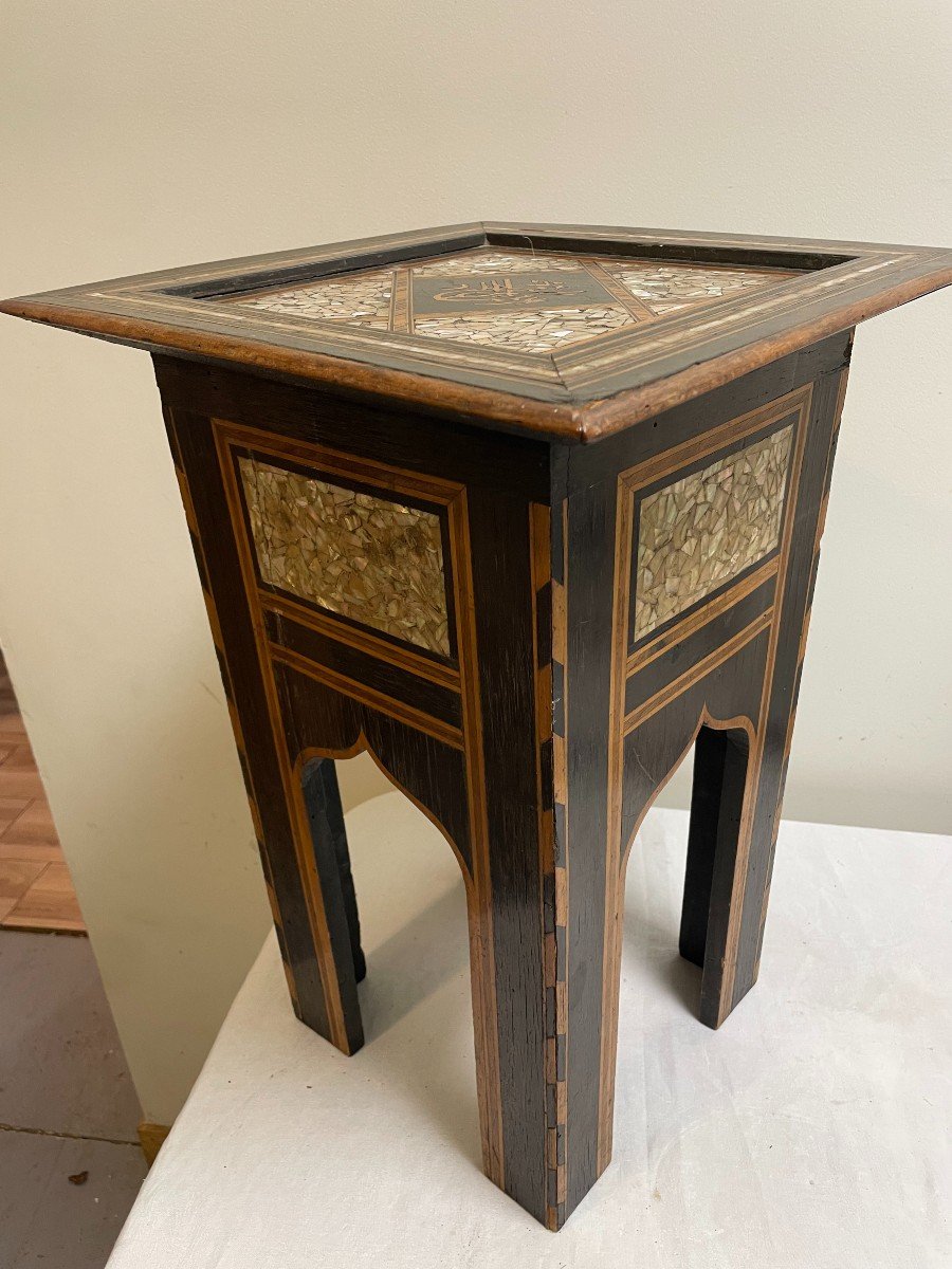 Orientalist Coffee Table, 1910s-photo-3