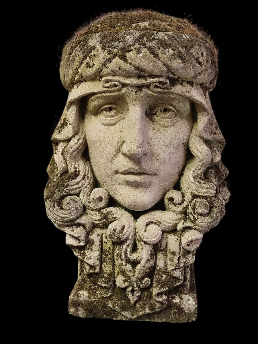 Symbolist Stone Sculpture, Late 19th Century 