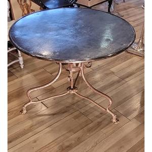 19th Century Iron Pedestal Table From Arras