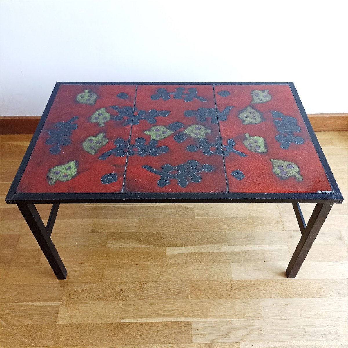 Coffee Table In Enameled Lava, Agnès Escala