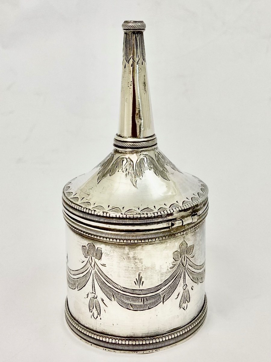 Sprinkler, Sterling Silver, XIXth Century, Tunisia, Louis XVI Style-photo-5