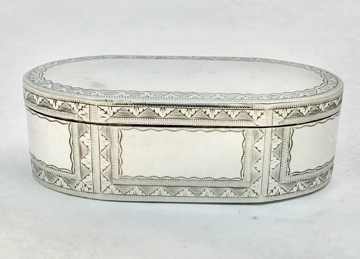 Louis XVI Snuff Box, Ath 1789, Sterling Silver And Vermeil-photo-5