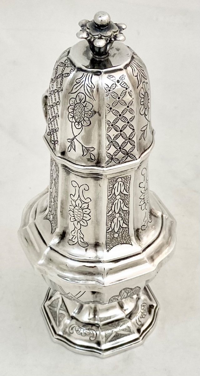 Mustard Pot, Antwerp 1765, Joseph Van Der Borcht, Sterling Silver-photo-6