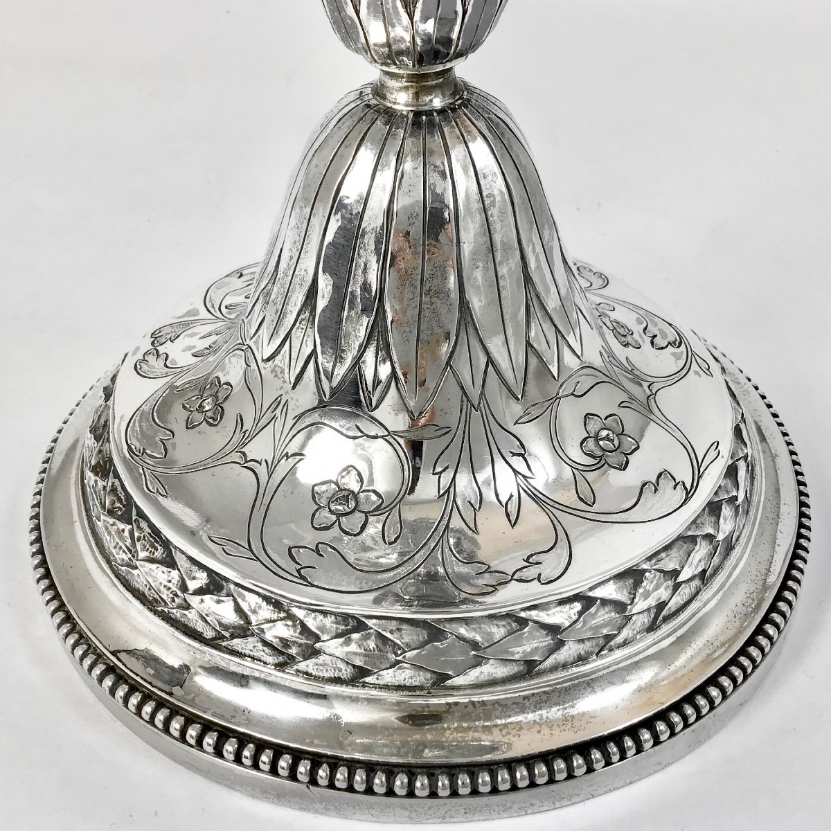 Giant Ciborium Louis XVI, 1798-1809, Bruges, Sterling Silver-photo-3