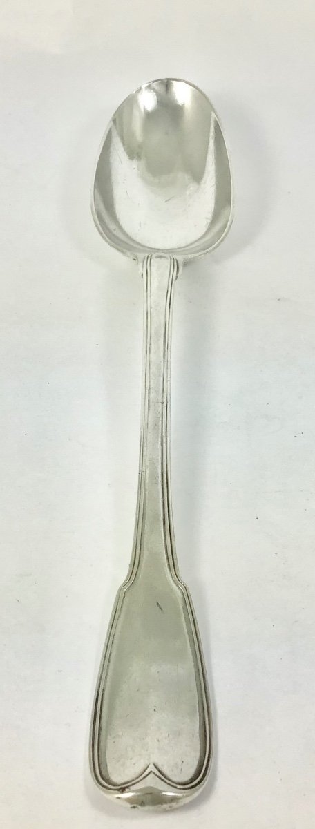 Paris 1752, Stew Spoon, 31 Cm, Sterling Silver-photo-4