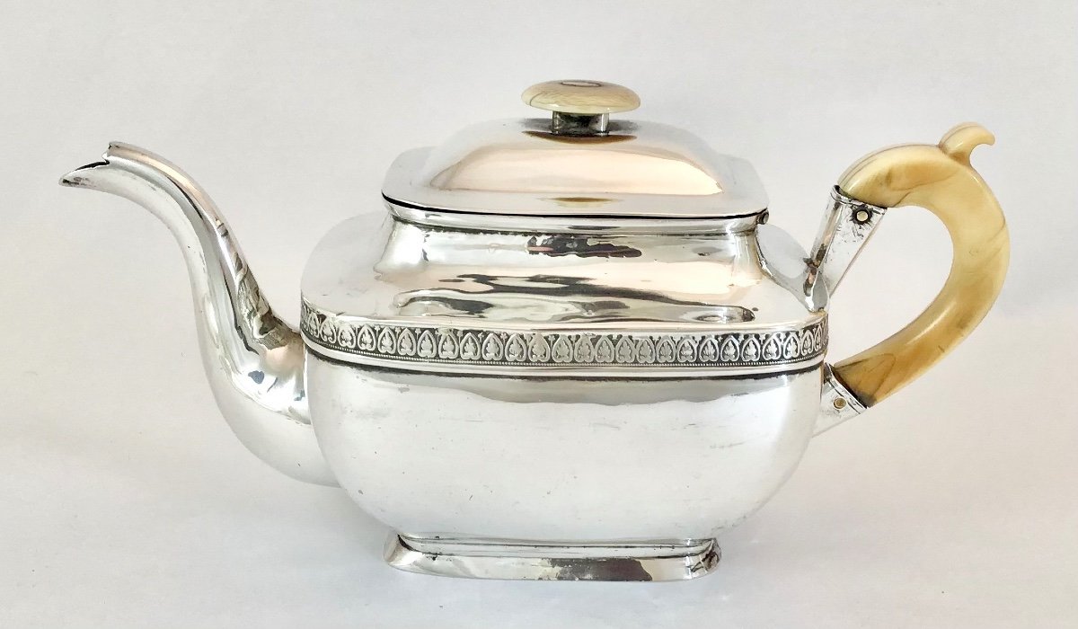 Silver Teapot, Russia 1832, Goldsmith Mt-photo-2