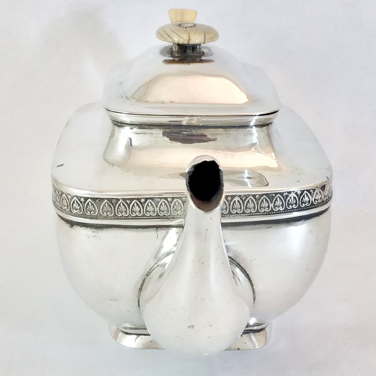 Silver Teapot, Russia 1832, Goldsmith Mt-photo-6