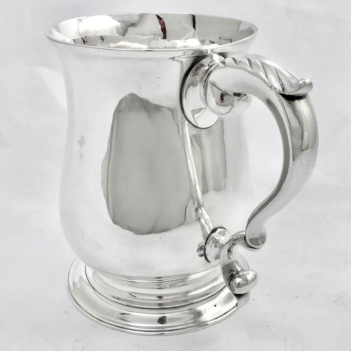 London 1776, Tankard , Sterling Silver, William Plummer, Pint , Beer Mug -photo-3