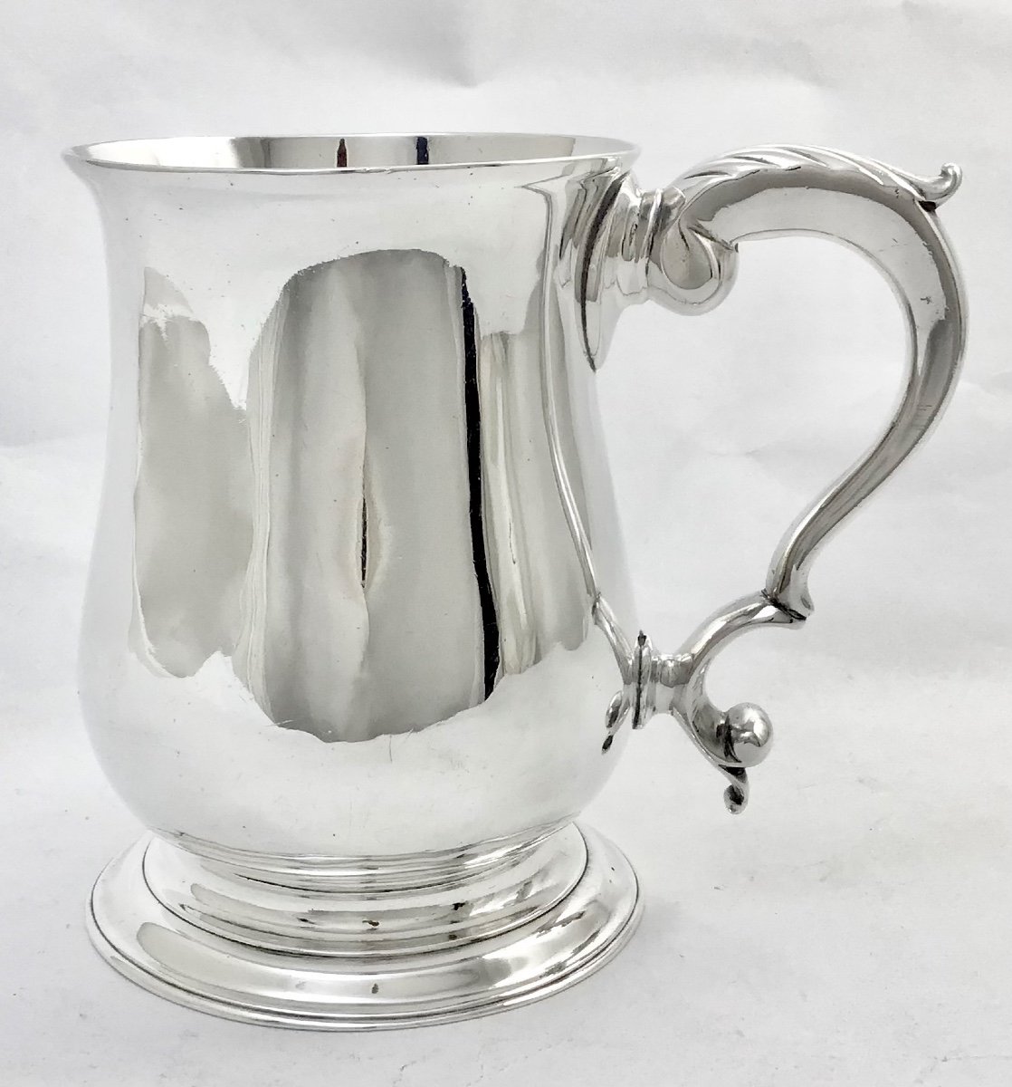 London 1776, Tankard , Sterling Silver, William Plummer, Pint , Beer Mug -photo-4