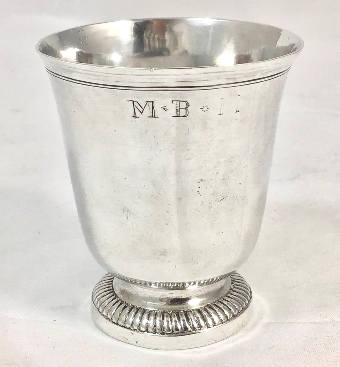 Lyon 1745-46, Dénis I Nesme, Beaker In Sterling Silver-photo-2