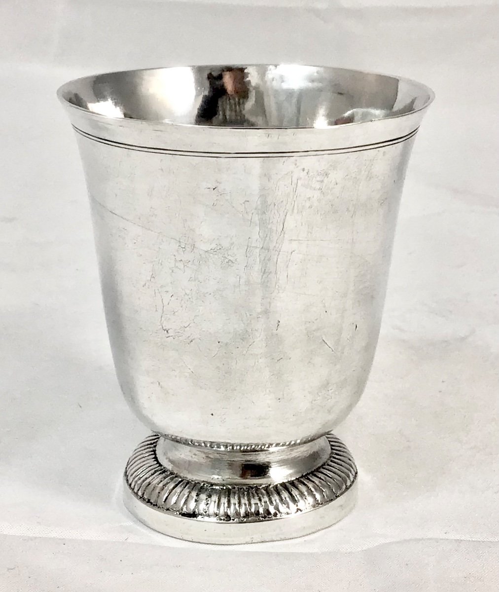 Lyon 1745-46, Dénis I Nesme, Beaker In Sterling Silver-photo-5