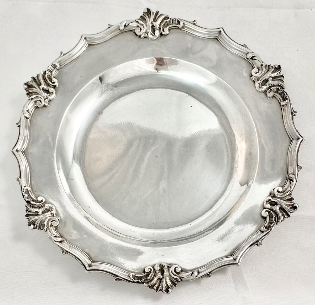 Bruxelles 1760, Paire De Plats Louis XV, Argent Massif. Petrus Ivens