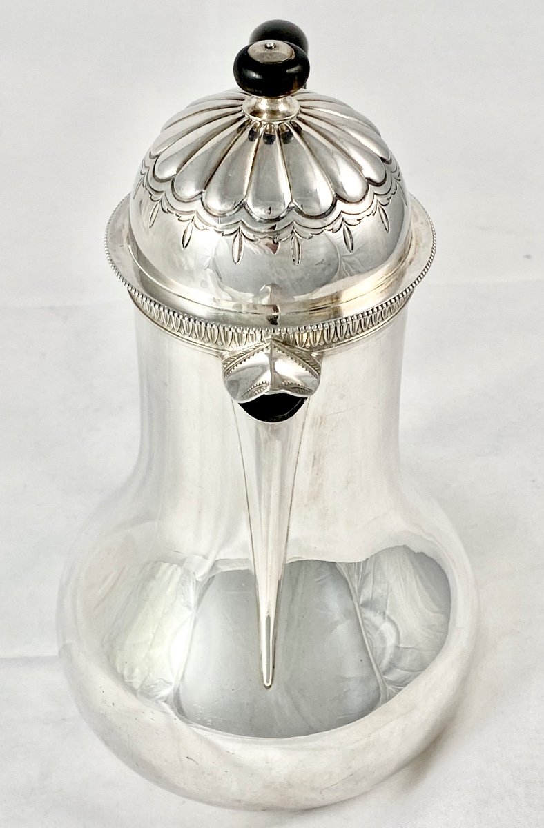 Bruges 1814-1831, Marabout Coffee Pot In Sterling Silver, Carolus De Pape -photo-3