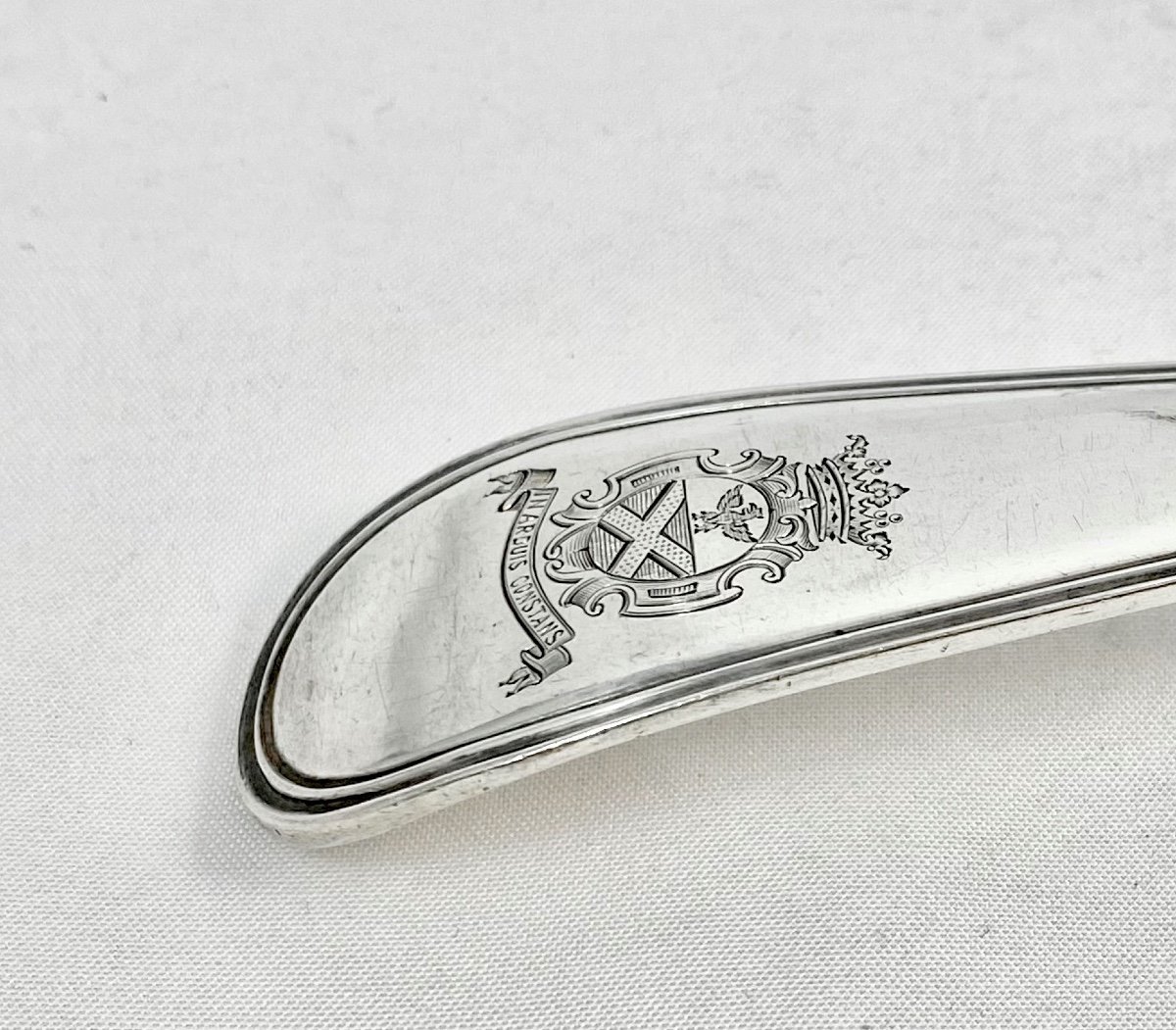 Amsterdam 1782, Serving Spoons, Barons Constant De Rebecq, Sterling Silver, Salad Cutlery-photo-1