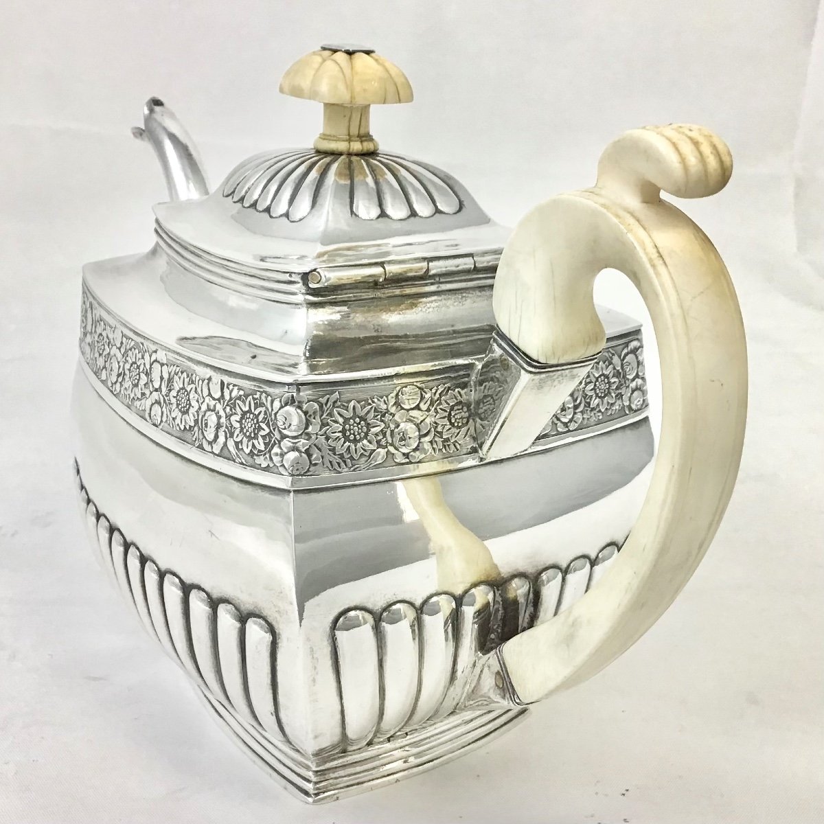 Moscow 1829, Solid Silver, Teapot, Vermeil Interior -photo-4