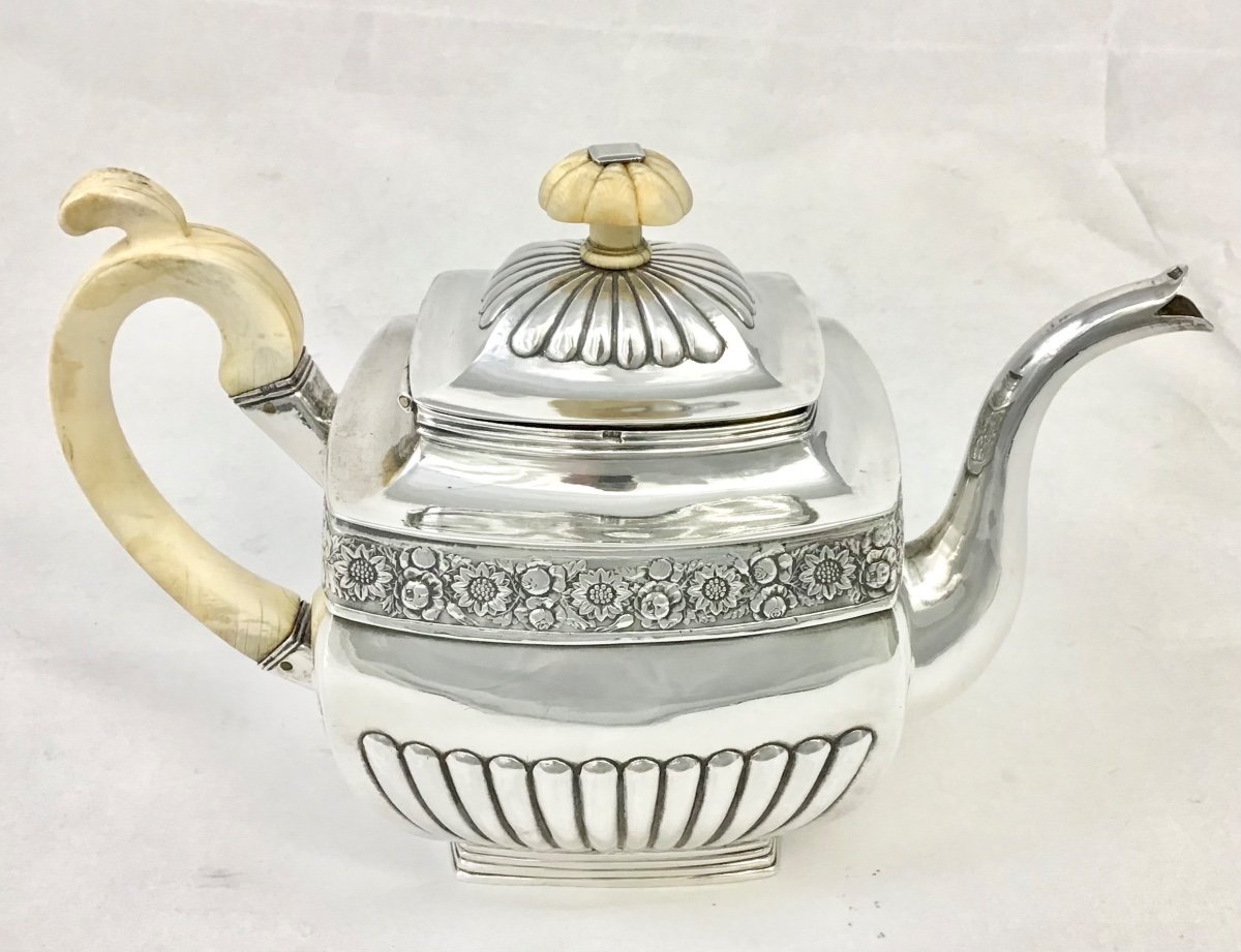 Moscow 1829, Solid Silver, Teapot, Vermeil Interior -photo-6