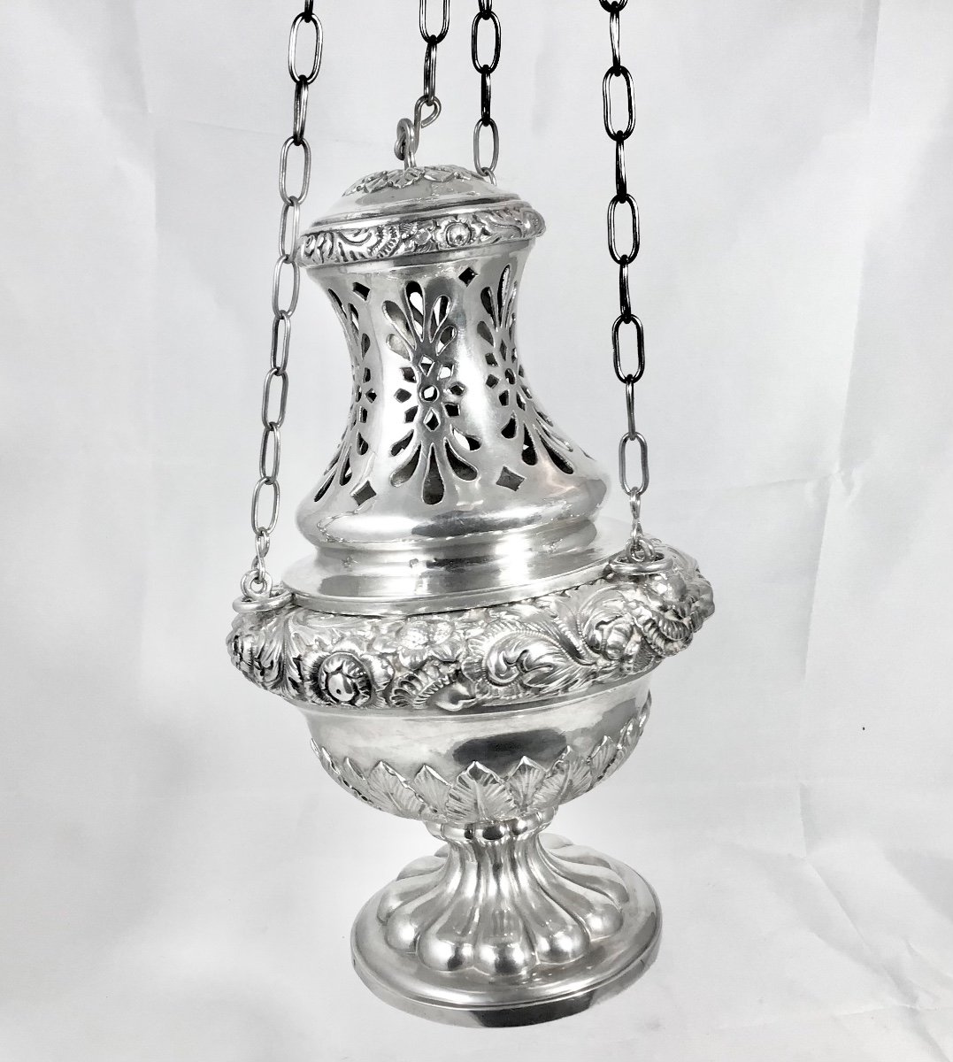 Brussels 1840-1860, Sterling Silver, Censer, Louis Wolfers