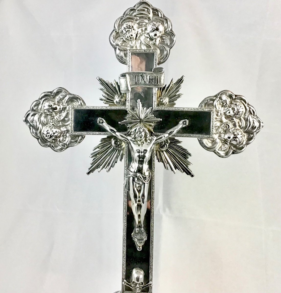 Croix De Procession En Argent Massif, Bruxelles 1842-67, François Juge -photo-8