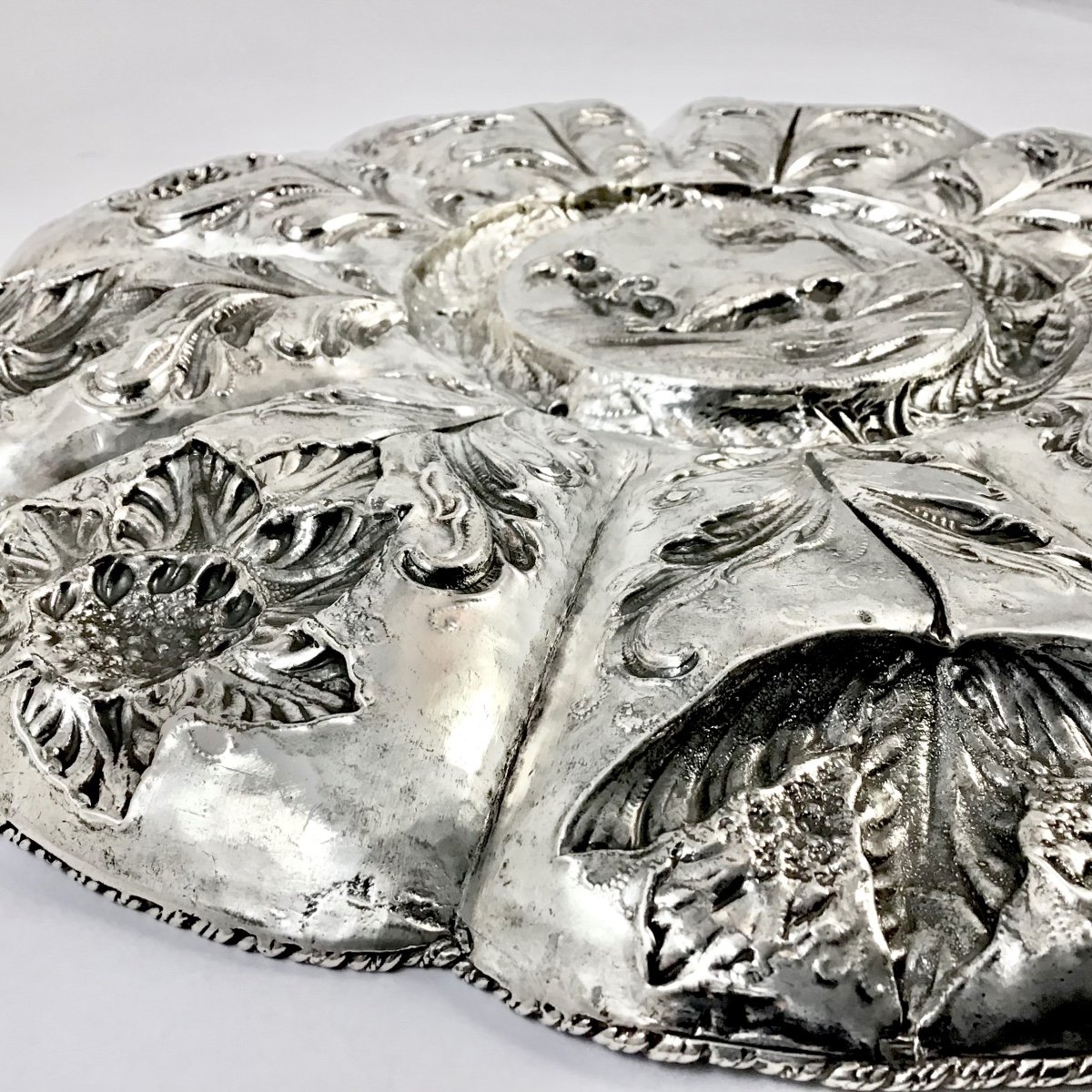 Portugal 1680-1720, Offering Dish, Solid Silver, Ceremonial Tableware -photo-4