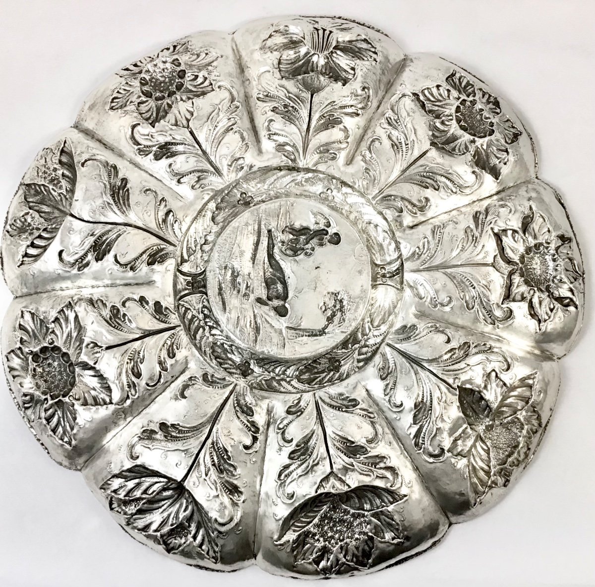 Portugal 1680-1720, Offering Dish, Solid Silver, Ceremonial Tableware -photo-2