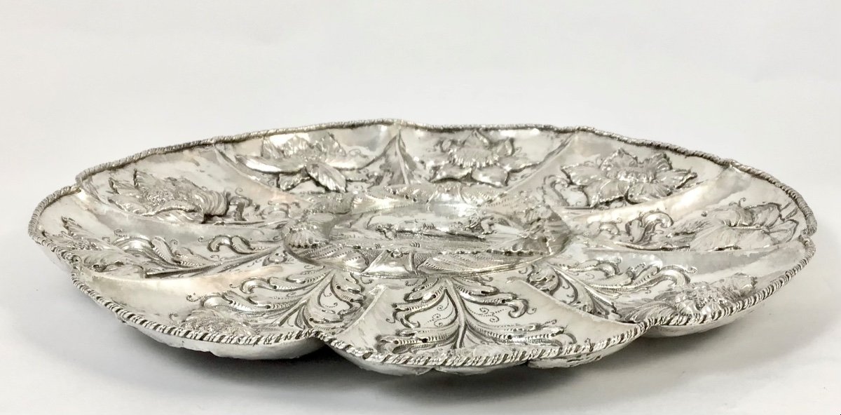 Portugal 1680-1720, Offering Dish, Solid Silver, Ceremonial Tableware -photo-3