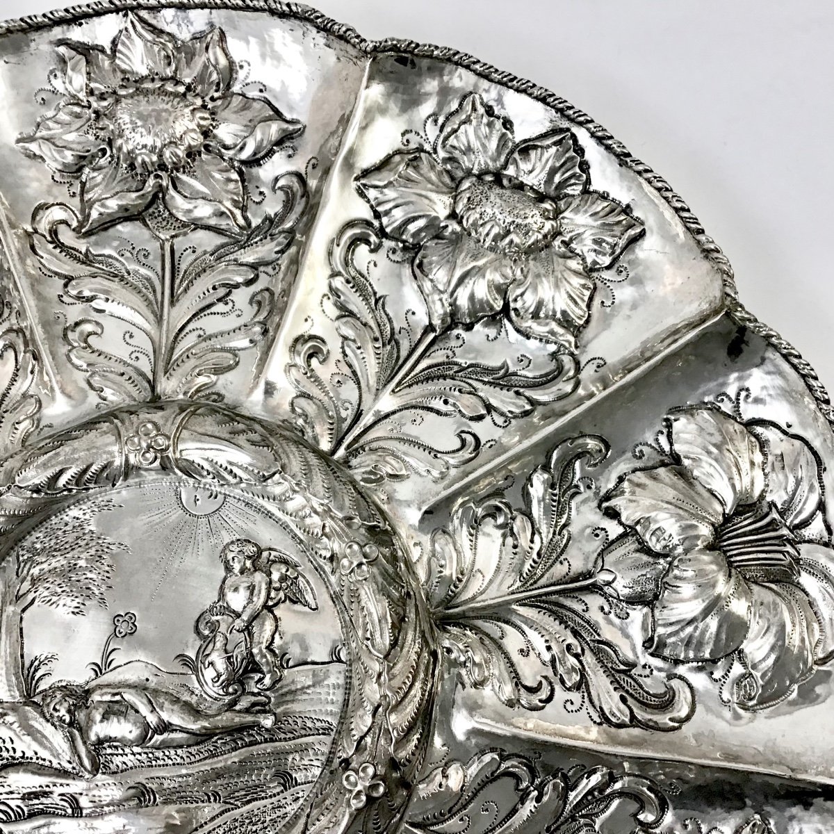 Portugal 1680-1720, Offering Dish, Solid Silver, Ceremonial Tableware -photo-5