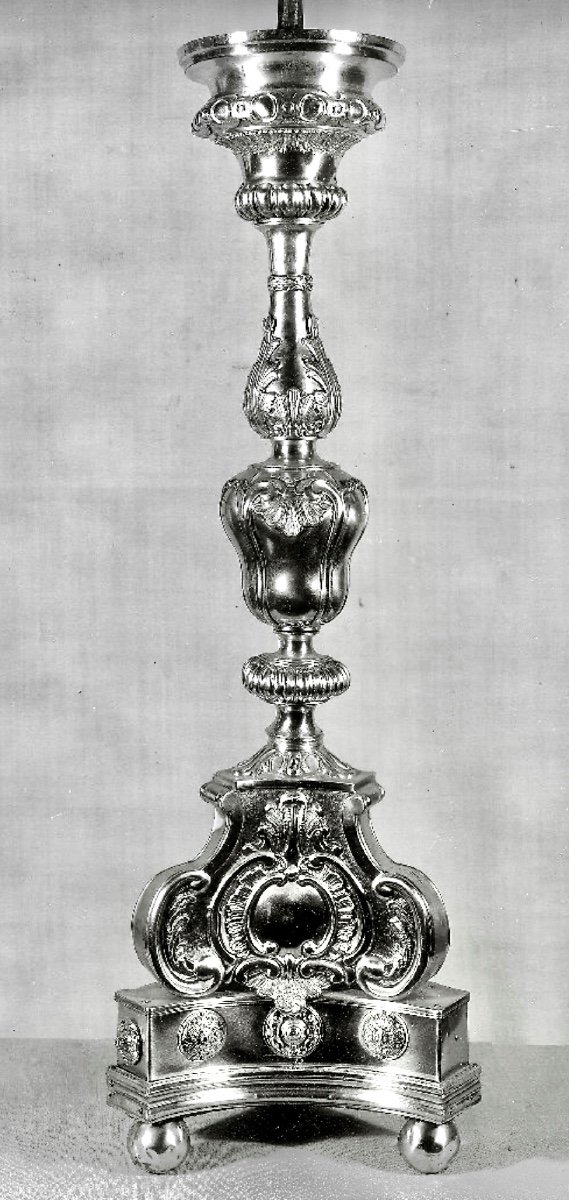   Tirlemont (Tienen)  1785 , paire De Flambeaux , Argent Massif, zilveren kandelaars-photo-1