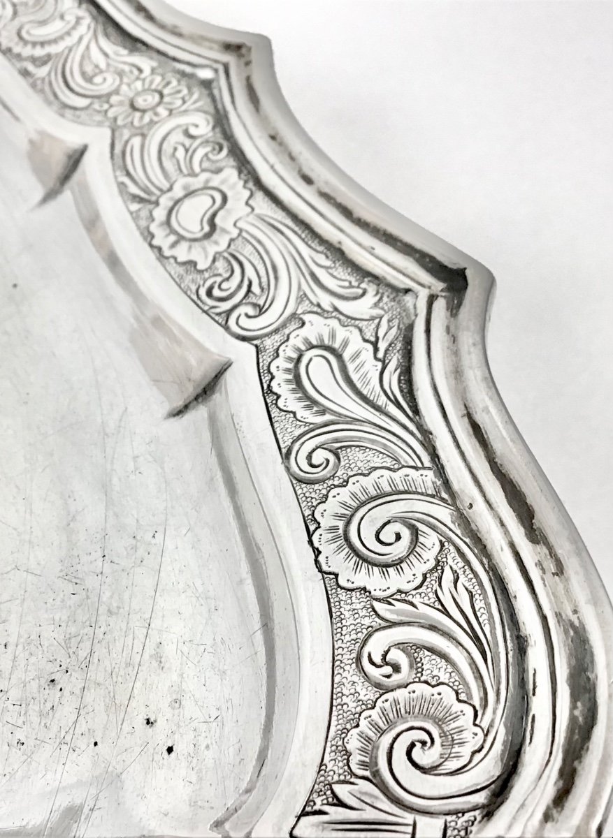 Liège 1767, Large Flying Plate In Sterling  Silver, Jean François Toussaint Winand-photo-3