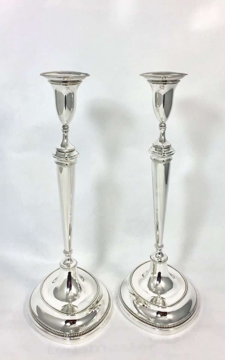 Amsterdam 1806, Pair Of Torches, Jan Buysen, Diemont, Paar Kandelaars -photo-4