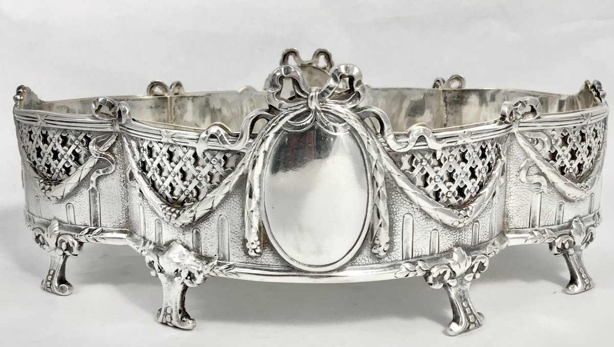 Wolfers , Jardinière En Argent Massif, 1880-1910, Louis Seize, Bruxelles 