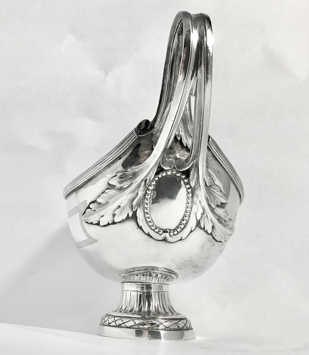 Paris 1780, Sauceboat On Tray, Solid Silver, Pierre Vallières, Jean-c.roquillet-desnoyers -photo-6