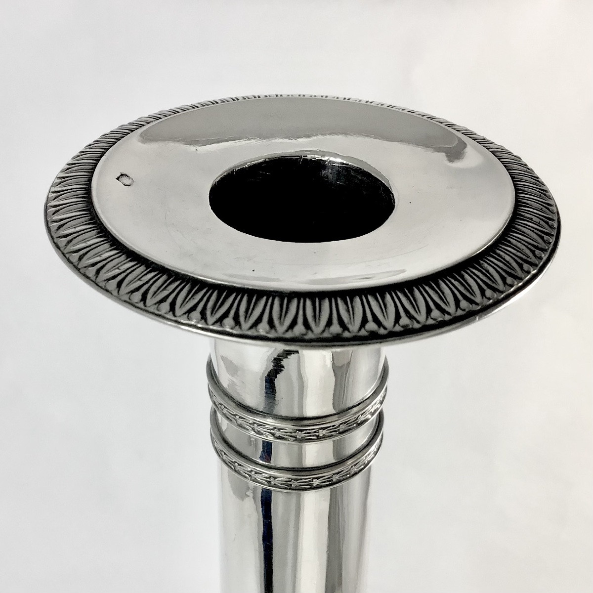 Joseph Germain Dutalis, Brussels 1814-1831, Pair Of Solid Silver Candlesticks-photo-7