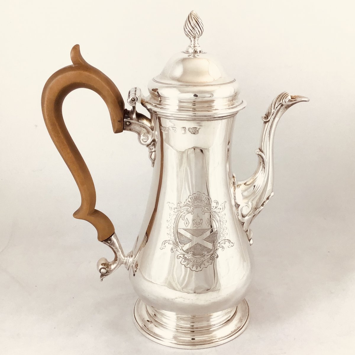 Cafetière En Argent, Londres 1761, Benjamin Brewood-photo-1