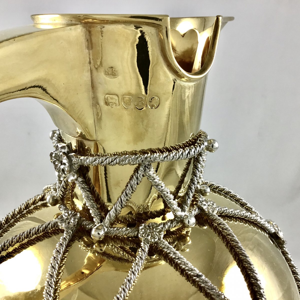 Ewer In Silver And Vermeil, London 1873, Stephen Smith-photo-6
