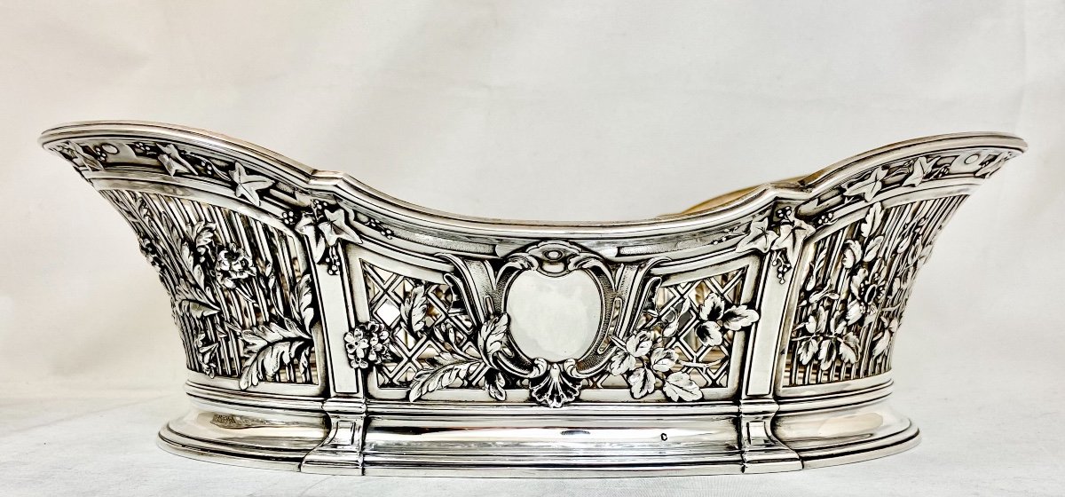 Pair Of Louis XVI Centerpieces, Sterling Silver, France Around 1890-1910-photo-1