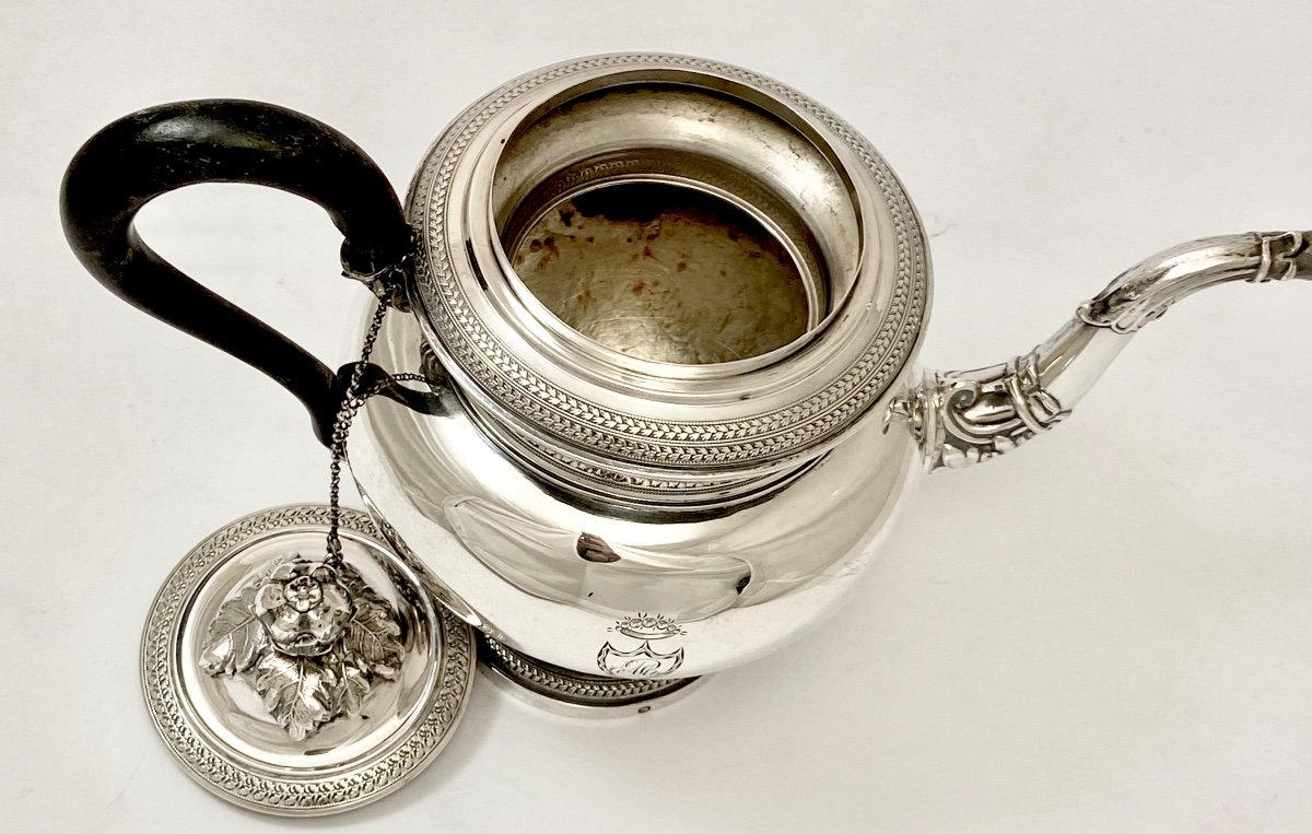 Early Nineteenth Century Silver Teapot, Mons 1833-1840-photo-3